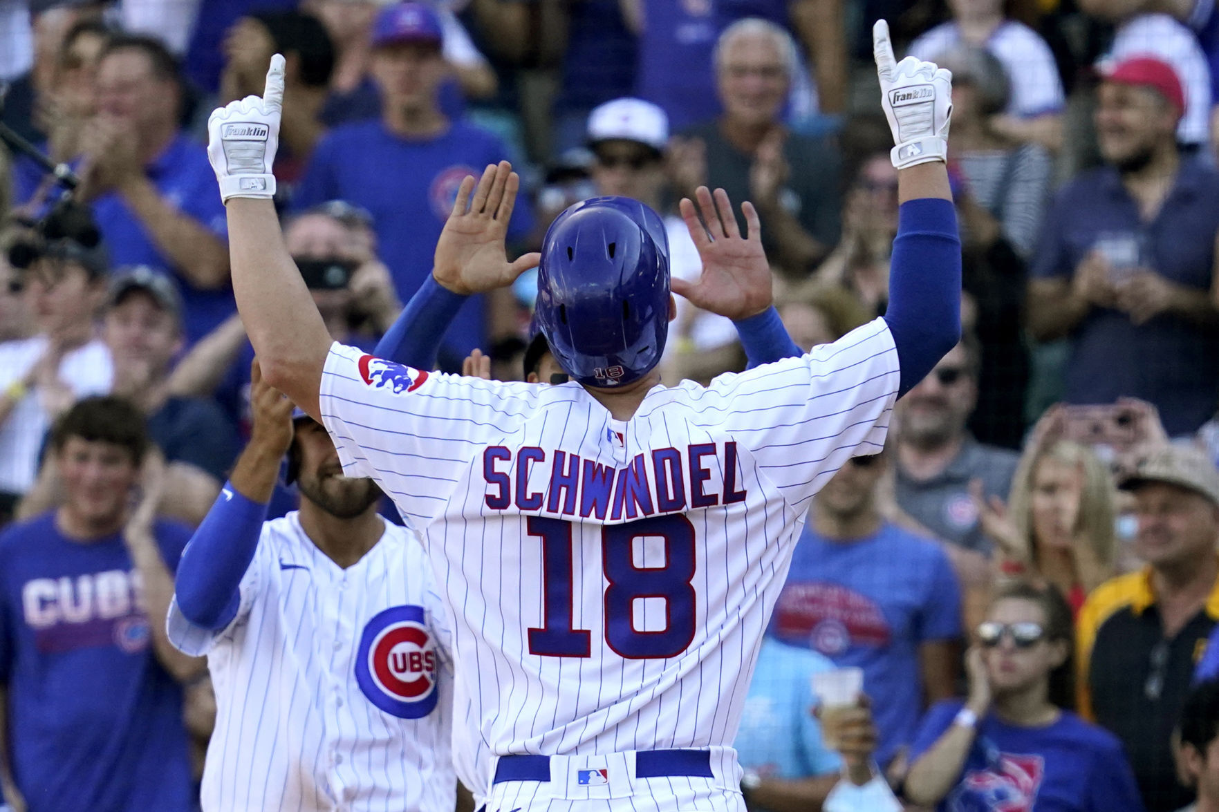 2. Frank Schwindel’s batting average